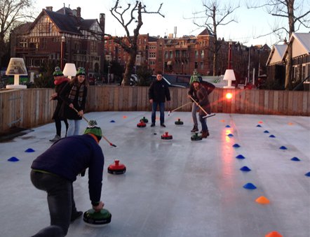 Team uitje Amsterdam Fun Curling
