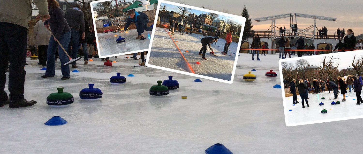 Amsterdam Fun Curling op de sloot