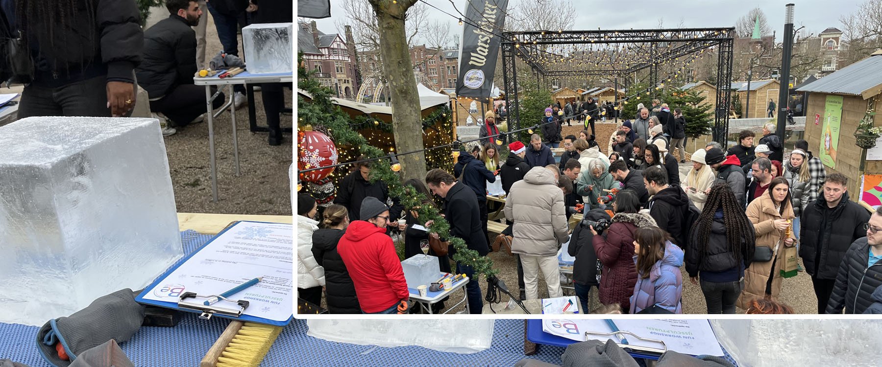 IJssculpturen kerstmarkt amsterdam slider