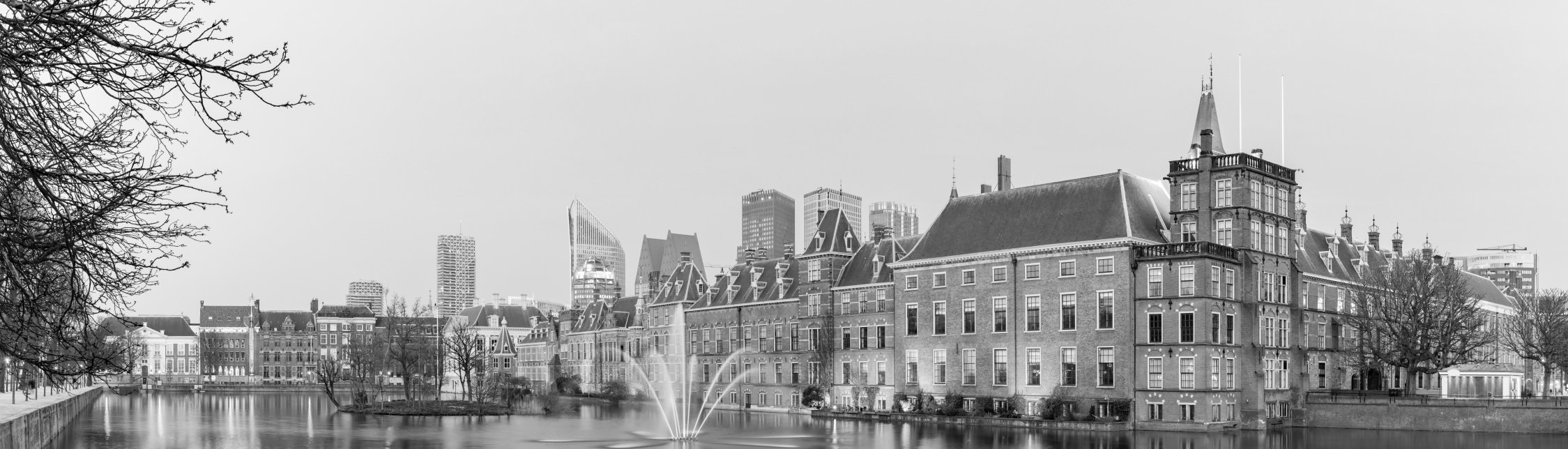 region The Hague black and white